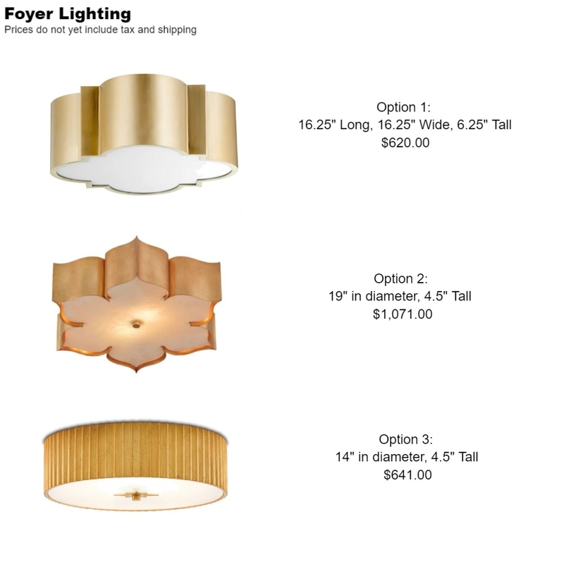 Wheeler Foyer Lighting Mood Board by Intelligent Designs on Style Sourcebook