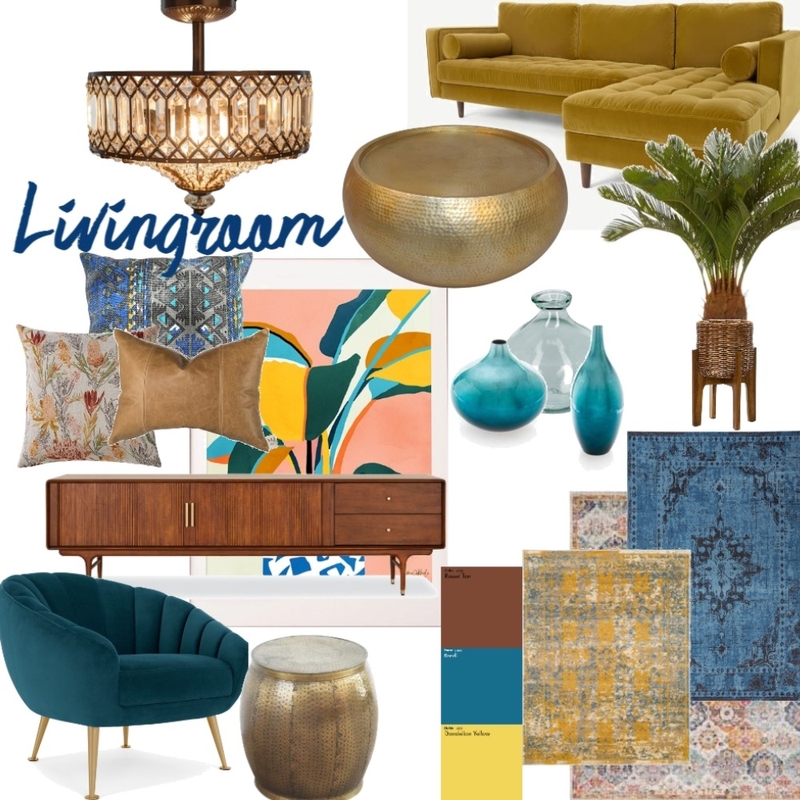 Boho livingroom Mood Board by anaste9 on Style Sourcebook