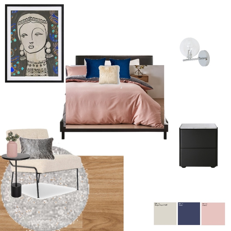 Master bedroom - pink cover Mood Board by smallnads on Style Sourcebook