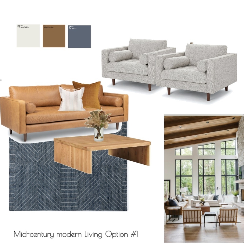 Ryan + Kris Living Option #1 Mood Board by hoogadesign@outlook.com on Style Sourcebook