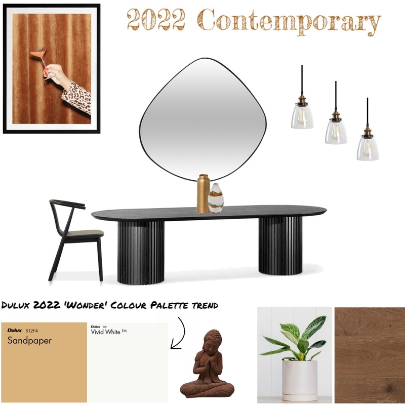 2022 Contemporary Dining Mood Board by Seion Interiors on Style Sourcebook