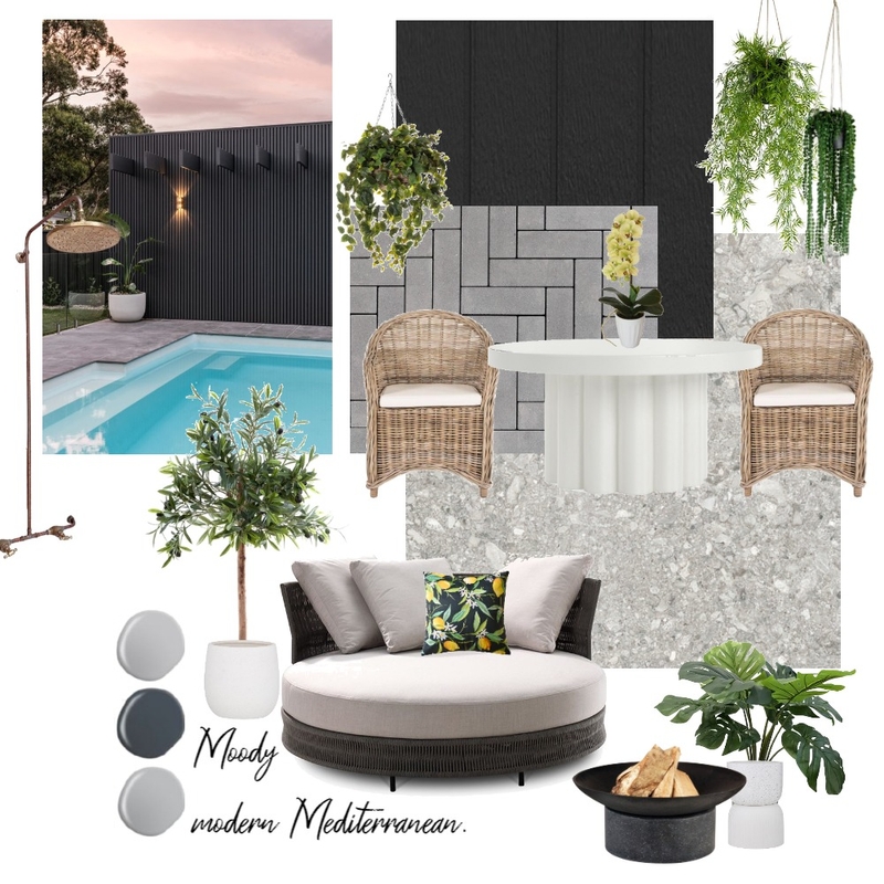 Modern Mediterranean Mood Board by thebohemianstylist on Style Sourcebook