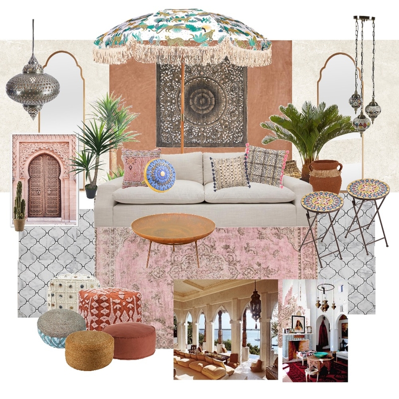 Moroccan Living space Mood Board by GK ESTÚDIO on Style Sourcebook