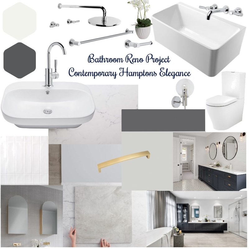 Bathroom Reno Project- Hamptons Elegance Mood Board by razz01 on Style Sourcebook