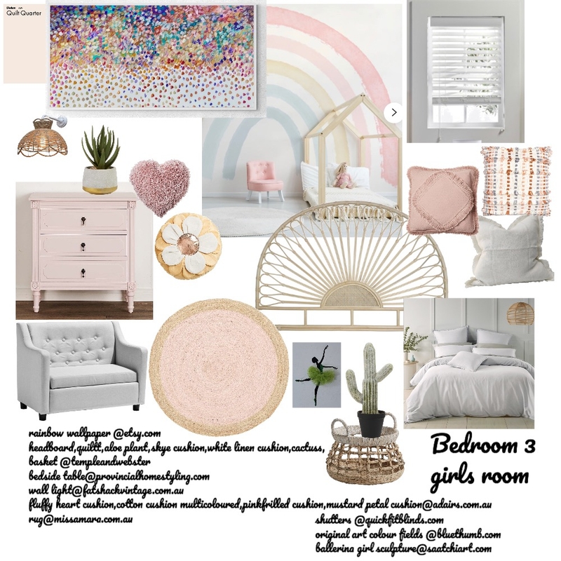 girls room 1x1 Mood Board by MichelleJones on Style Sourcebook