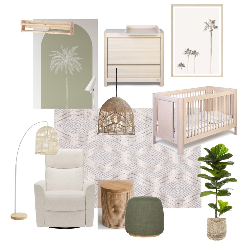 Coastal boho nursery Mood Board by momochan on Style Sourcebook