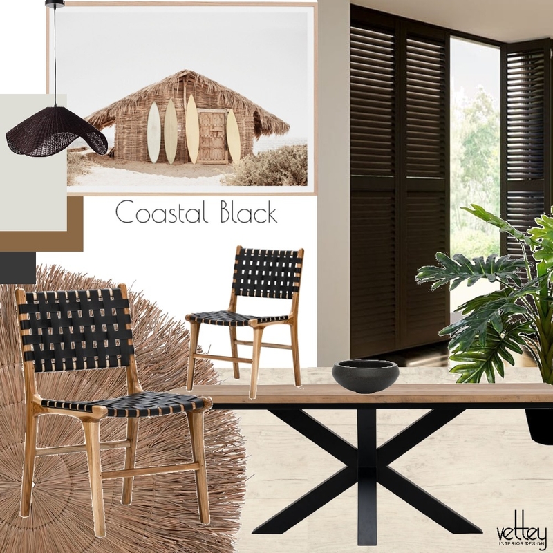 Coastal Black Mood Board by Vettey Interior Design on Style Sourcebook