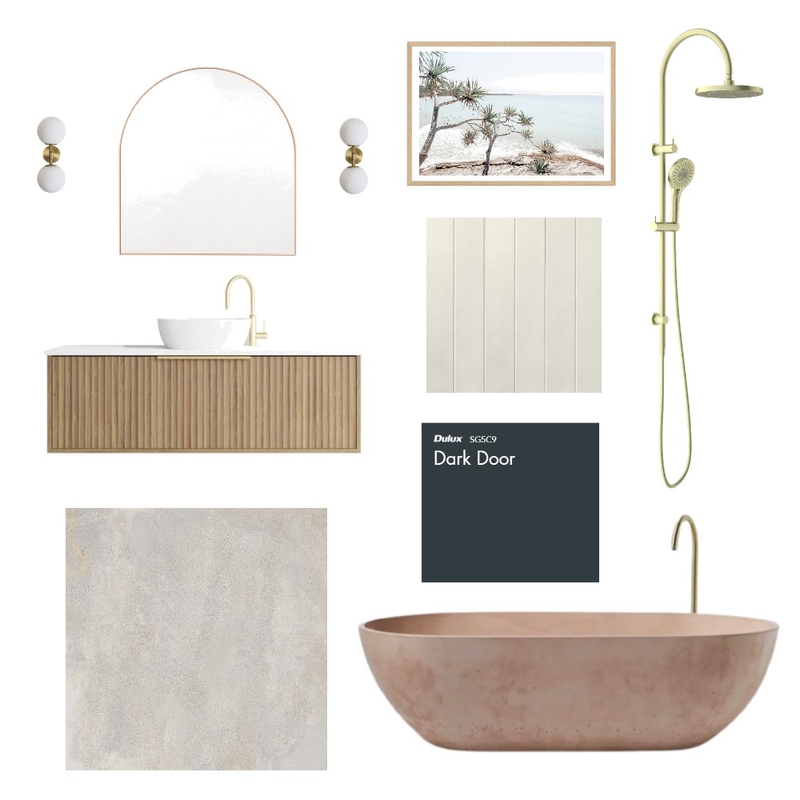 Bathroom 1- Pink/neutrals Mood Board by renny on Style Sourcebook