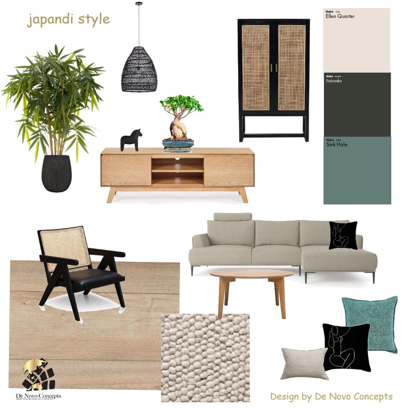 Japandi Mood Board by De Novo Concepts on Style Sourcebook