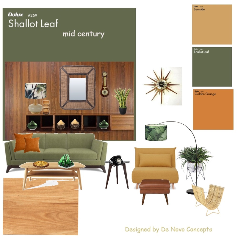 mid century Mood Board by De Novo Concepts on Style Sourcebook