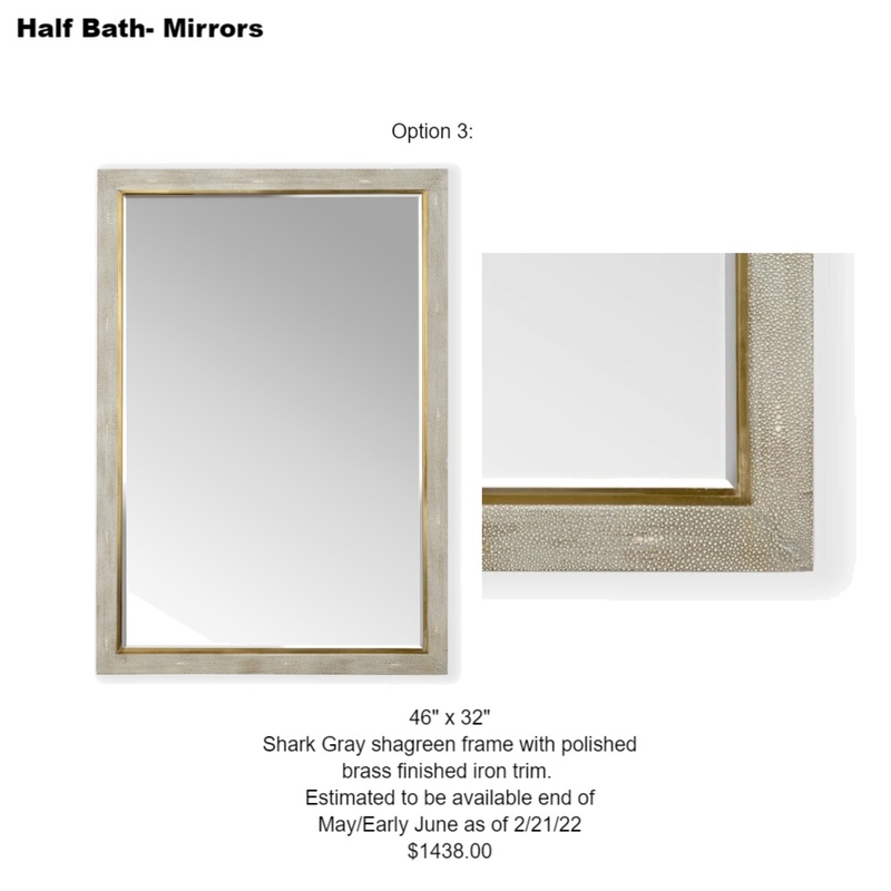 Wheeler half bath mirror 3 Mood Board by Intelligent Designs on Style Sourcebook