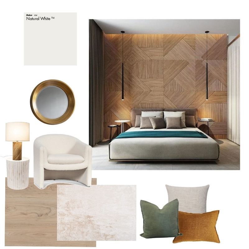 wood panel bedroom Mood Board by The Home of Interior Design on Style Sourcebook