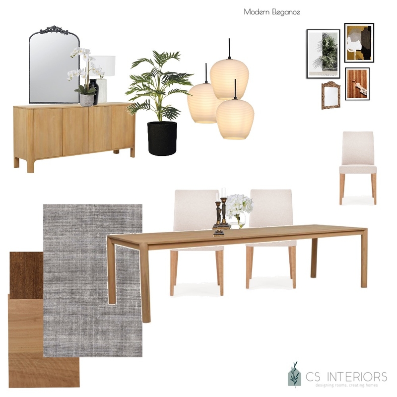 Sue Smyth Dining Room- Modern Elegance Mood Board by CSInteriors on Style Sourcebook