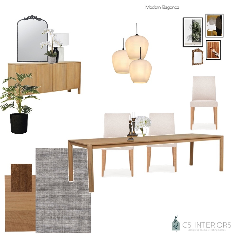 Sue Smyth Dining Room- Modern Elegance Mood Board by CSInteriors on Style Sourcebook