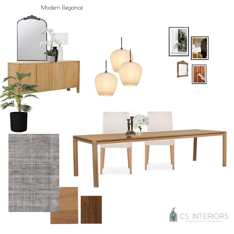 Sue Smyth Dining Room- Modern Elegance Mood Board by CSInteriors on Style Sourcebook