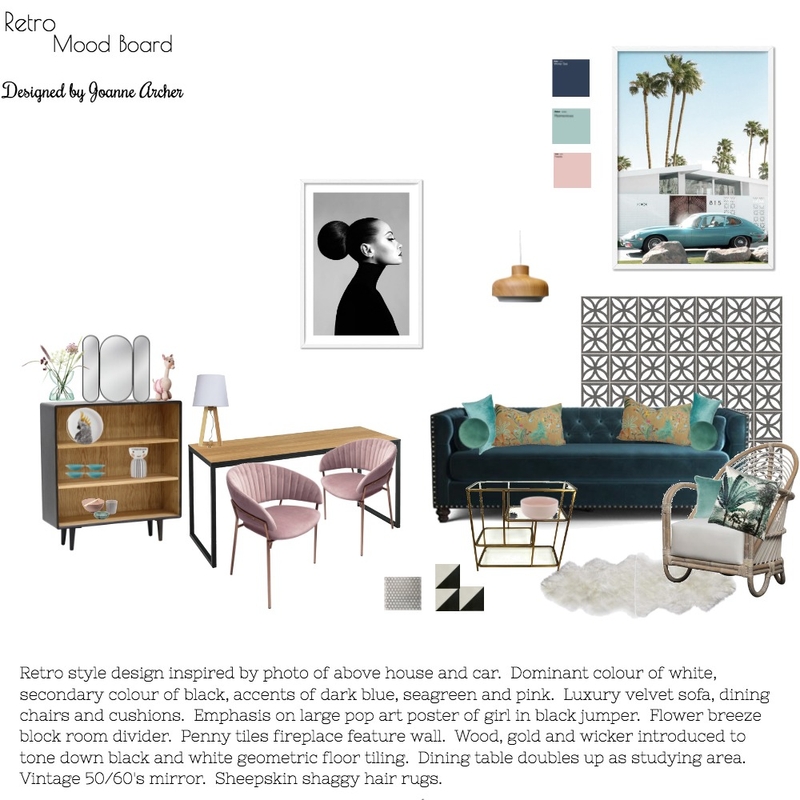 Retro Mood Board by Joanne Archer on Style Sourcebook