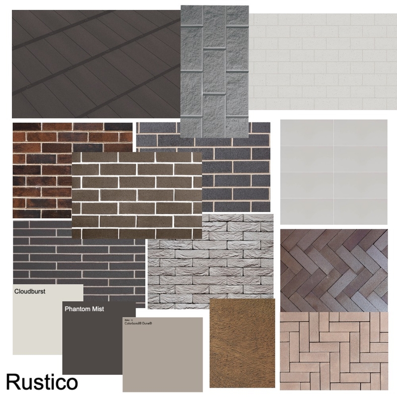 Rustico Colour Palette Mood Board by Brickworks on Style Sourcebook