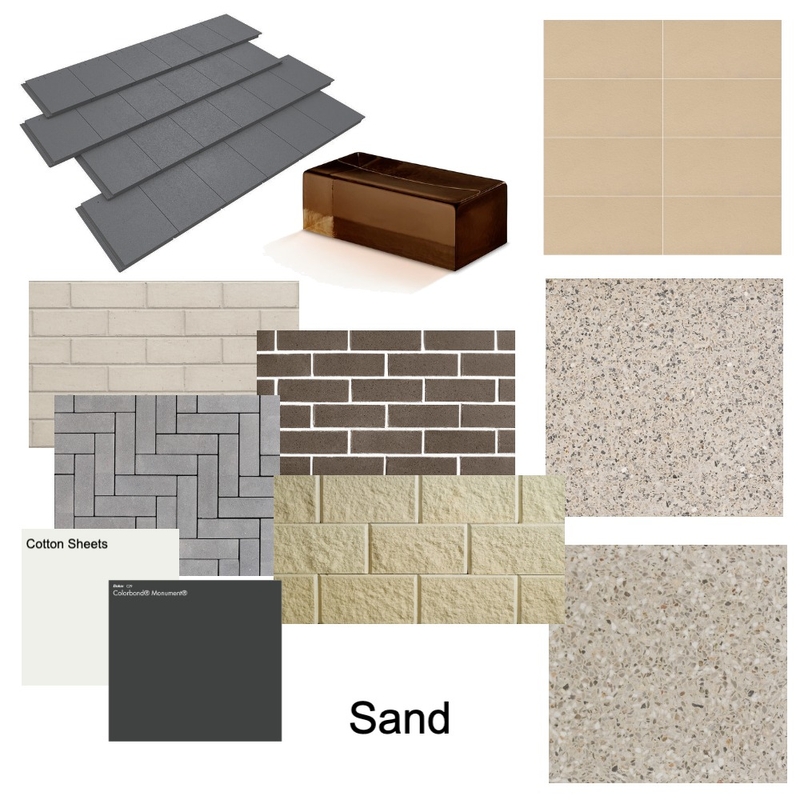 Sand Colour Palette Mood Board by Brickworks on Style Sourcebook