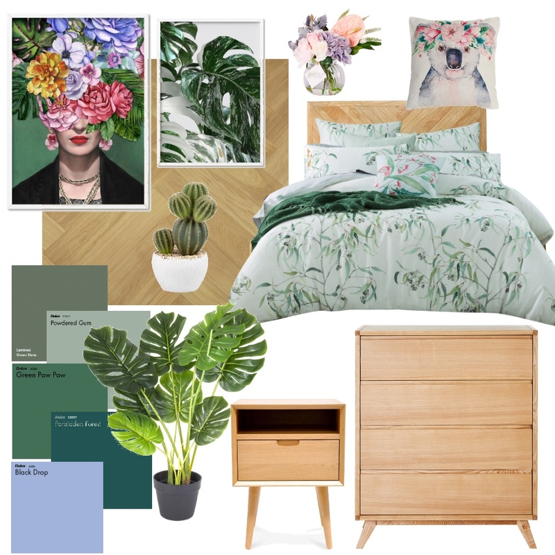 Tropic Hotel Room Mood Board by Elaina on Style Sourcebook