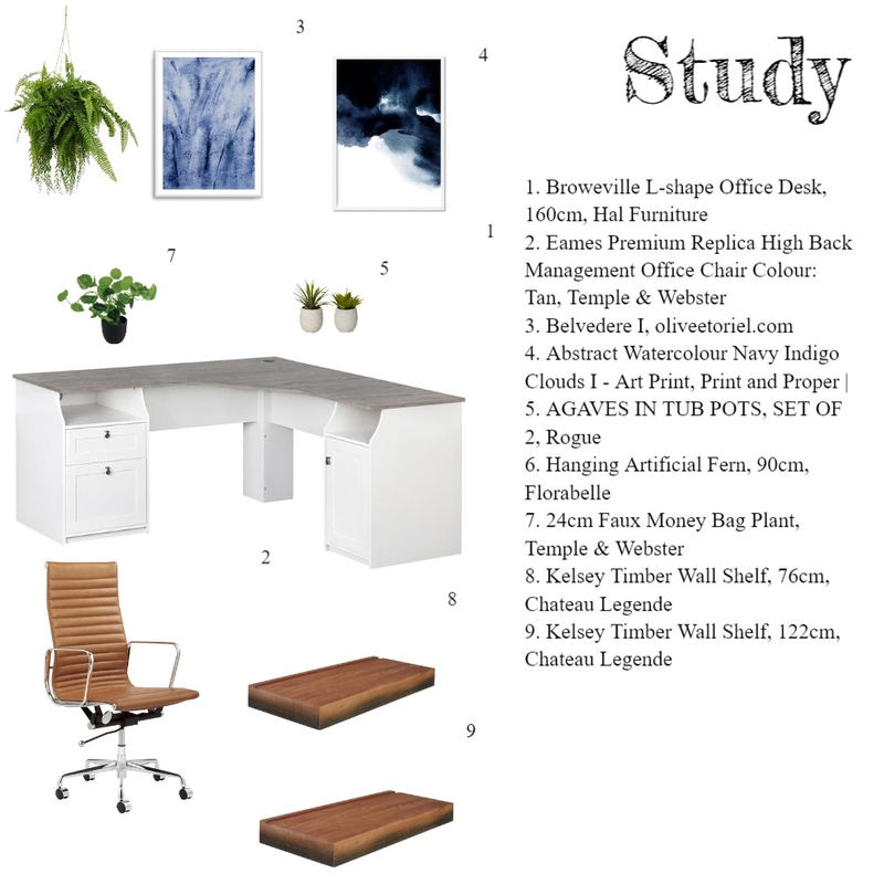 Study Mood Board by InteriorYens on Style Sourcebook