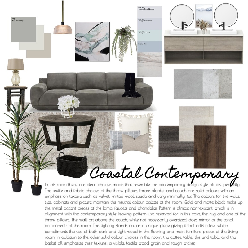 Coastal Contemporary Mood Board by SophscDesigns on Style Sourcebook