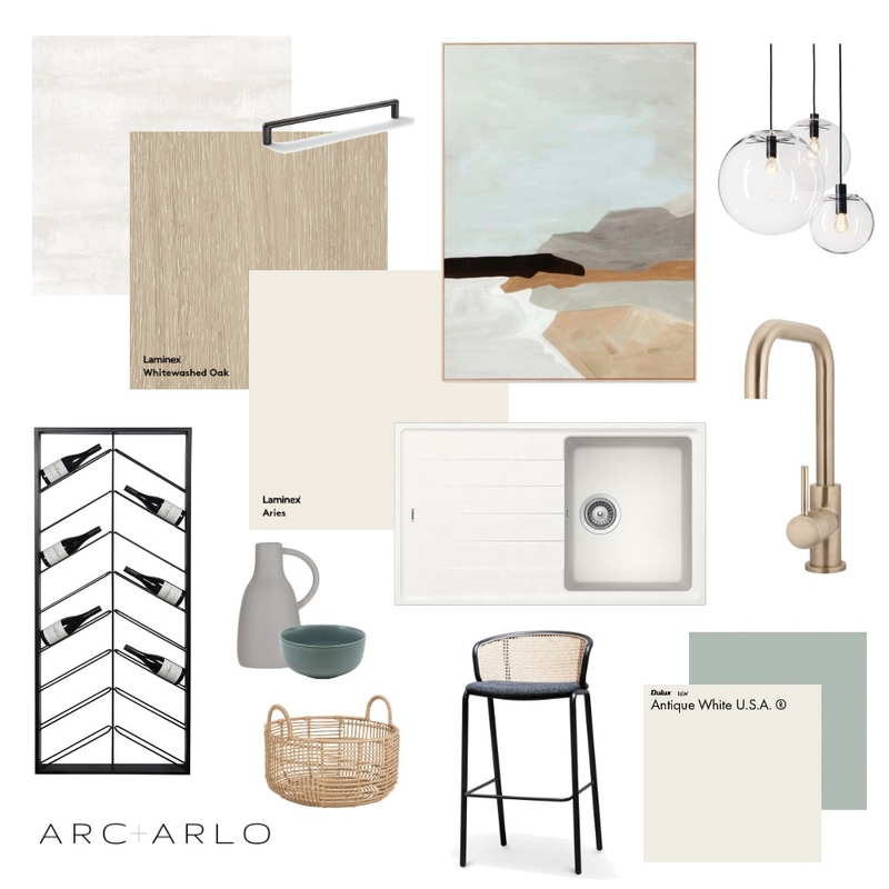 Honey&Cream Kitchen Mood Board by Arc and Arlo on Style Sourcebook