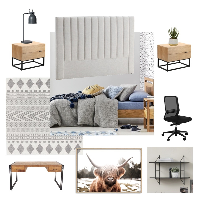 Dan's Room Mood Board by madeinteriorsco on Style Sourcebook