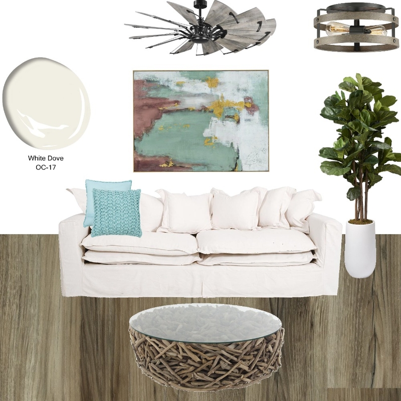 Lakehouse Living Room w/grey ceiling fan Mood Board by memphisbelletn on Style Sourcebook