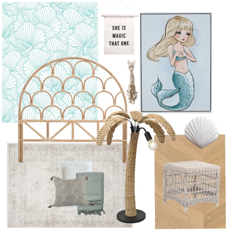 Pearl the mermaid bedroom style Mood Board by Koemi on Style Sourcebook