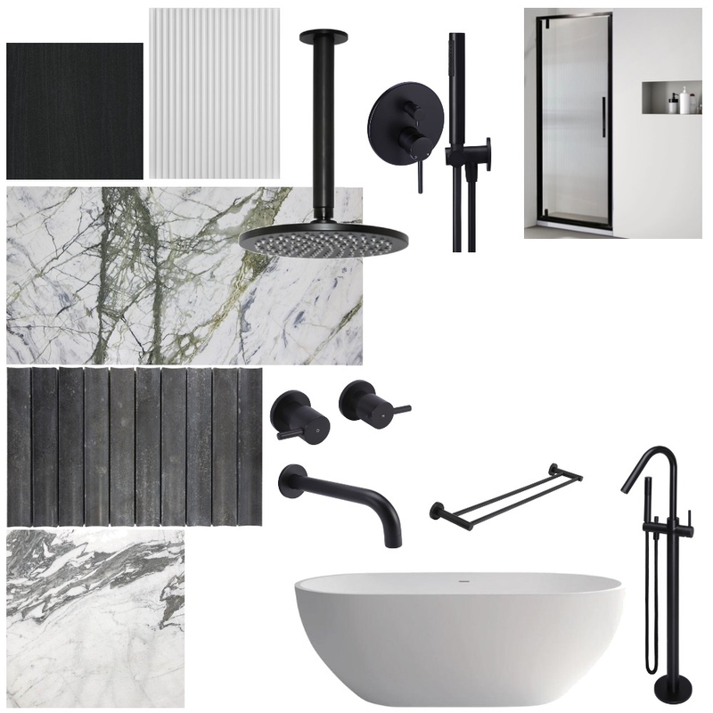 Tux Lux Ensuite Mood Board by DKD on Style Sourcebook