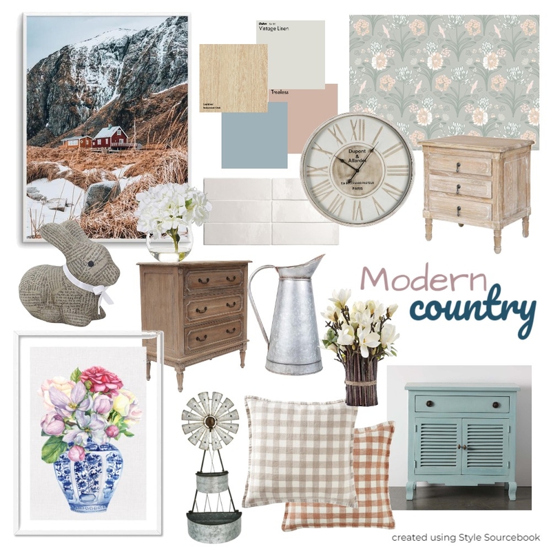 Modern country Mood Board by sarahmareeb on Style Sourcebook