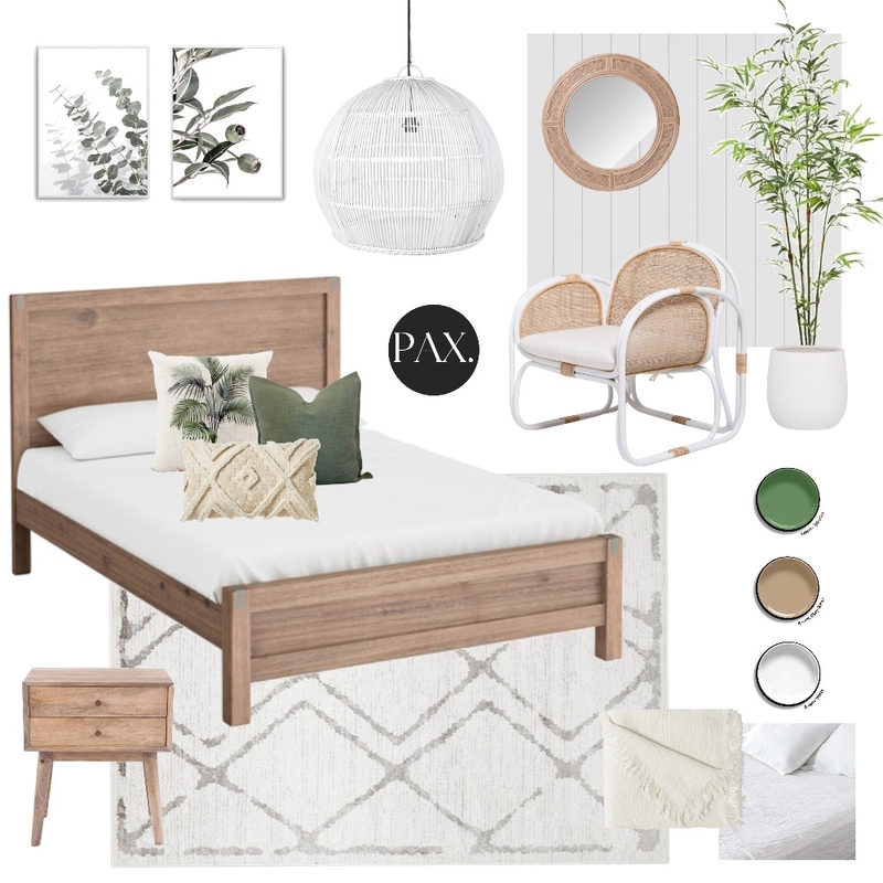 Olive Green Bedroom Mood Board by PAX Interior Design on Style Sourcebook