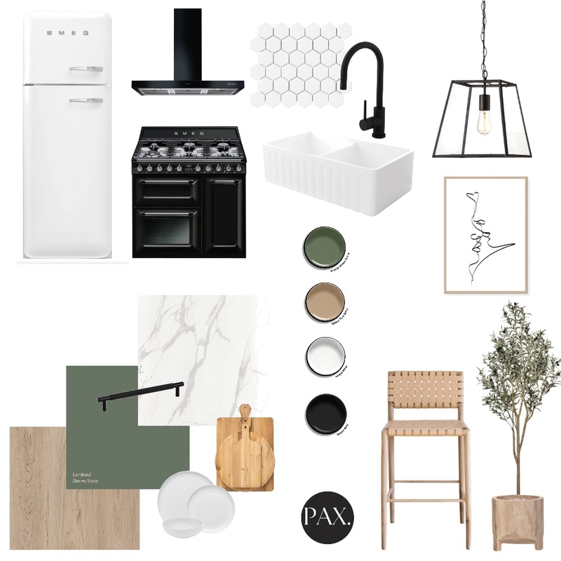 Modern Farmhouse Kitchen Mood Board by PAX Interior Design on Style Sourcebook