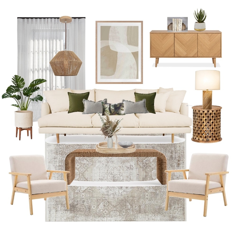 Neutral Living Mood Board by J|A Designs on Style Sourcebook