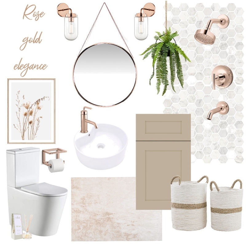 Rose Gold Elegance Mood Board by Annalei Floriant on Style Sourcebook