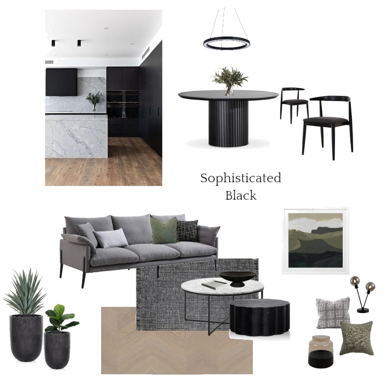 sophisticated black Mood Board by Lannie on Style Sourcebook