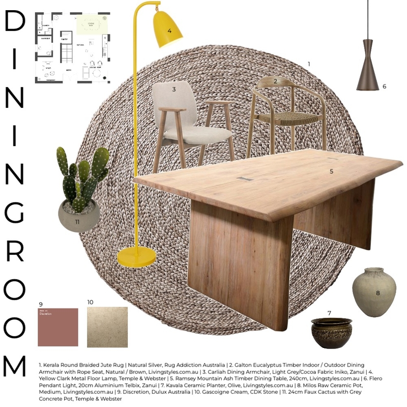 ID_Module 9_DiningRoom Mood Board by kathiki on Style Sourcebook