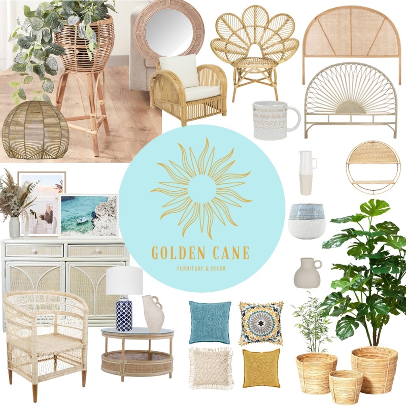 Golden Cane Mood Board by sophietrower on Style Sourcebook