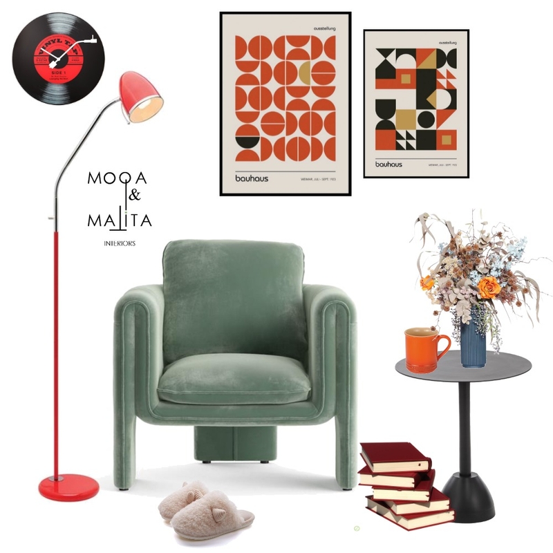 70s mood reading corner Mood Board by Alessia Malara on Style Sourcebook