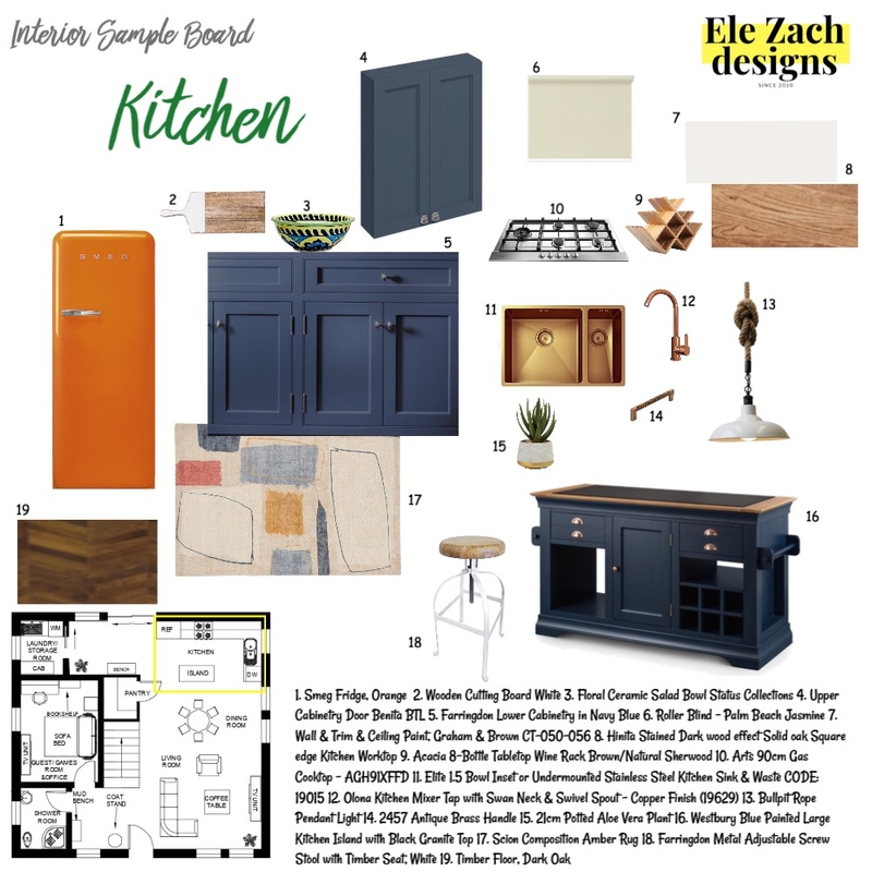 Module 9 Kitchen Mood Board by elenazach on Style Sourcebook