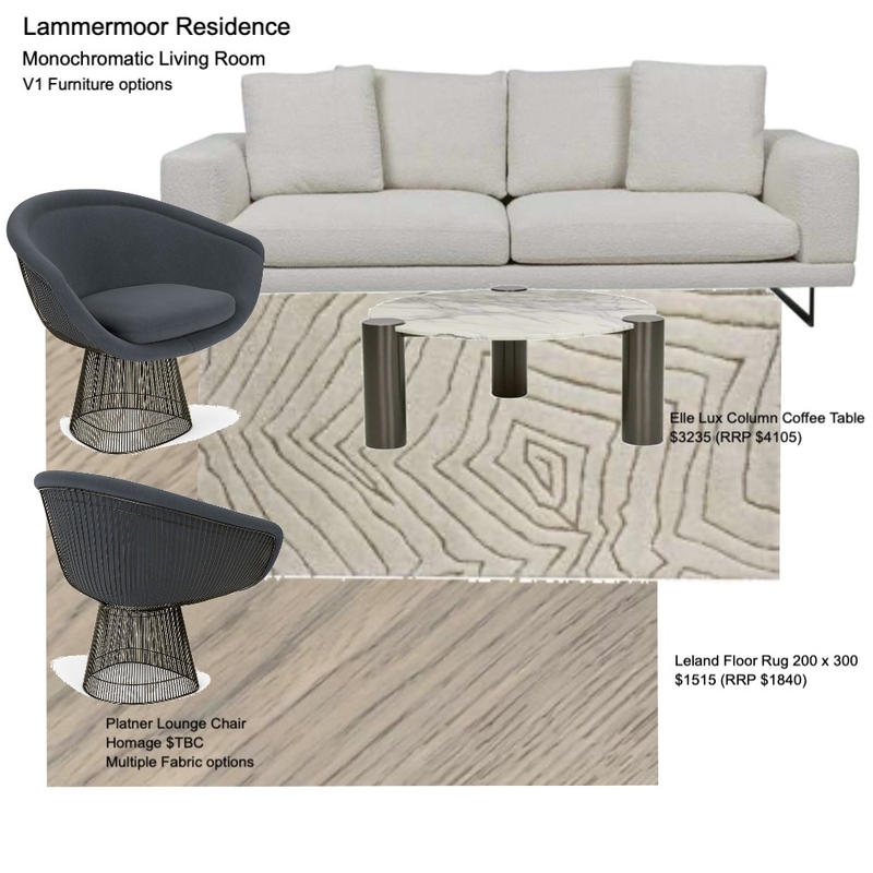 Lammermoor Residence Living Room V1 Mood Board by Helen Sheppard on Style Sourcebook