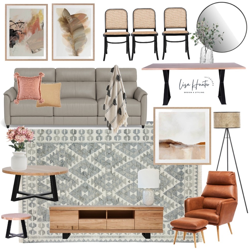 Modern Australian Living Room Mood Board by Lisa Hunter Interiors on Style Sourcebook