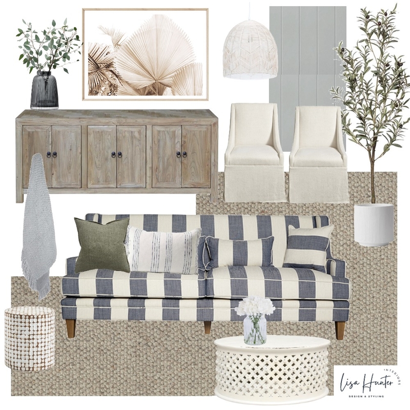 Classic Hamptons Living Room Mood Board by Lisa Hunter Interiors on Style Sourcebook