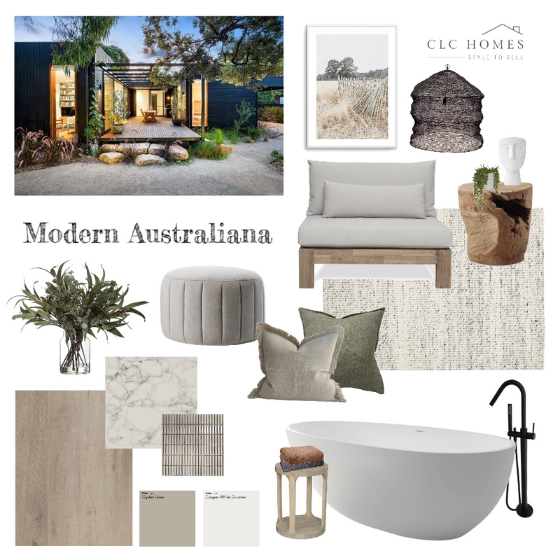 Modern Australiana Mood Board by CLC Homes | Style to Sell on Style Sourcebook