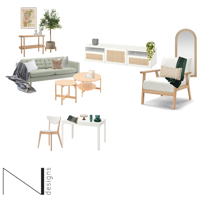 Scandinavian Living Mood Board by N Designs on Style Sourcebook