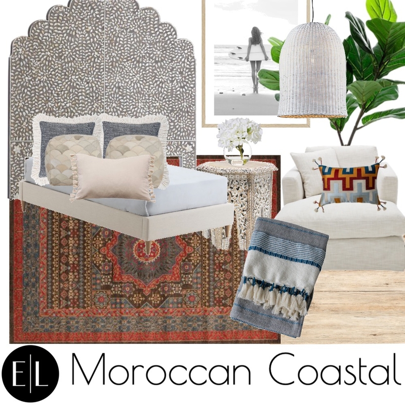 Moroccan Costal Mood Board by E.LUX Design on Style Sourcebook