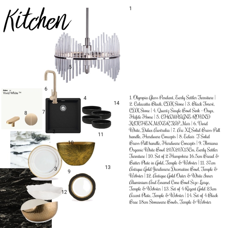 Art deco kitchen Mood Board by SF on Style Sourcebook