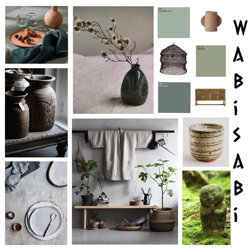 Wabi Sabi Mood Board Mood Board by chambersk on Style Sourcebook