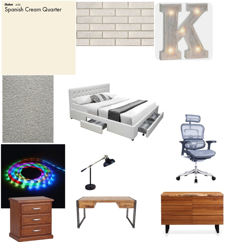 kylers bedroom Mood Board by kylers_art_space on Style Sourcebook