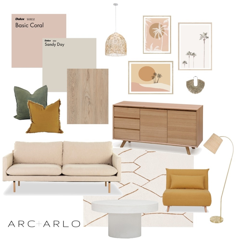 Palm Springs Living Mood Board by Arc and Arlo on Style Sourcebook